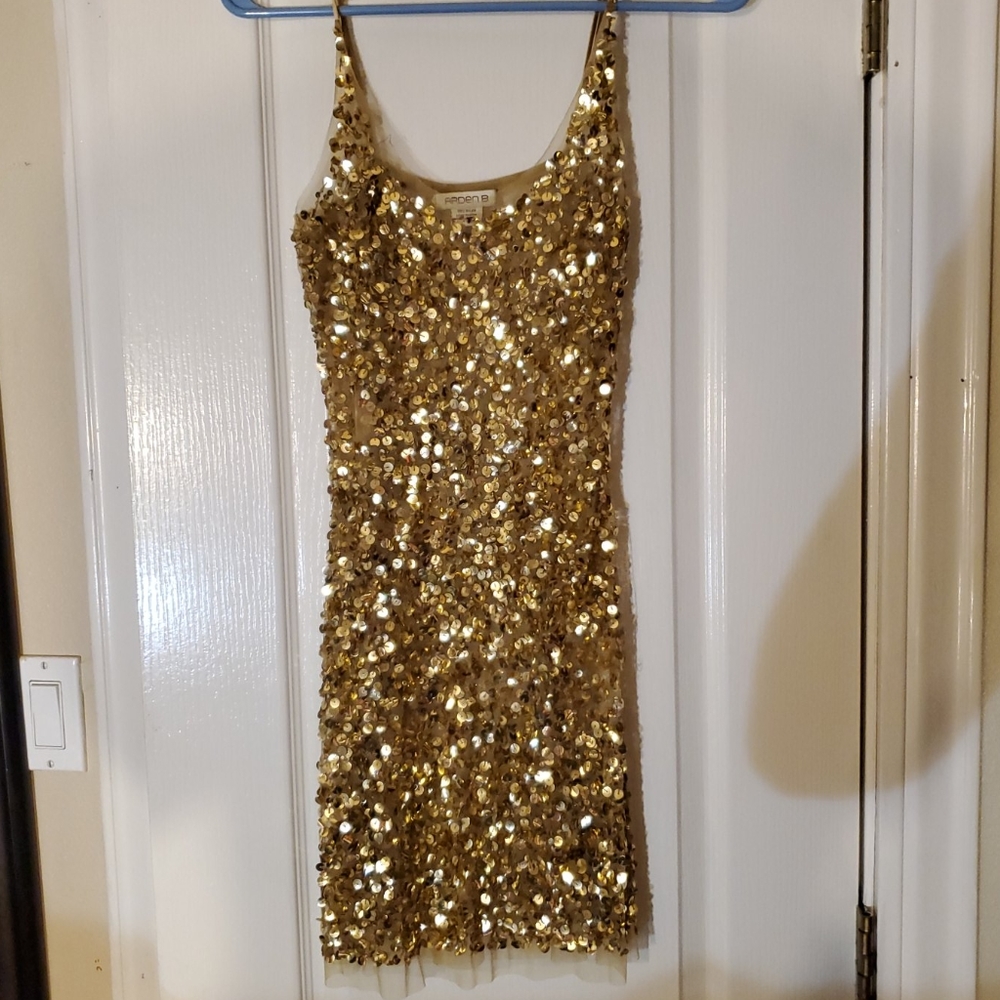 Sequin Gold Dress